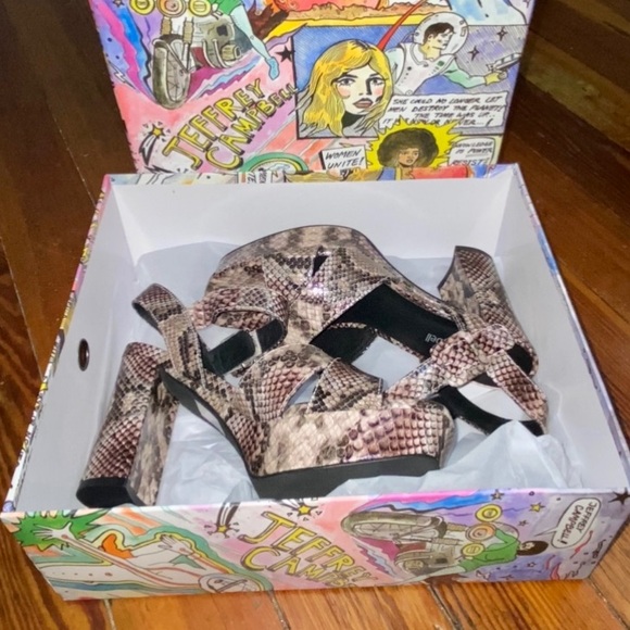 Jeffrey Campbell Amma Chunky Platform Sandal Heels - Picture 8 of 10